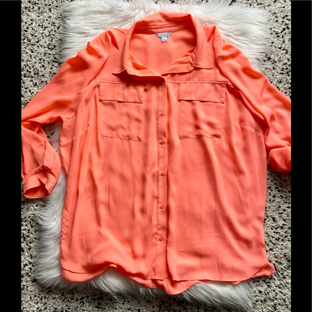 Plus 3X Boutique Blouse Sherbert Color